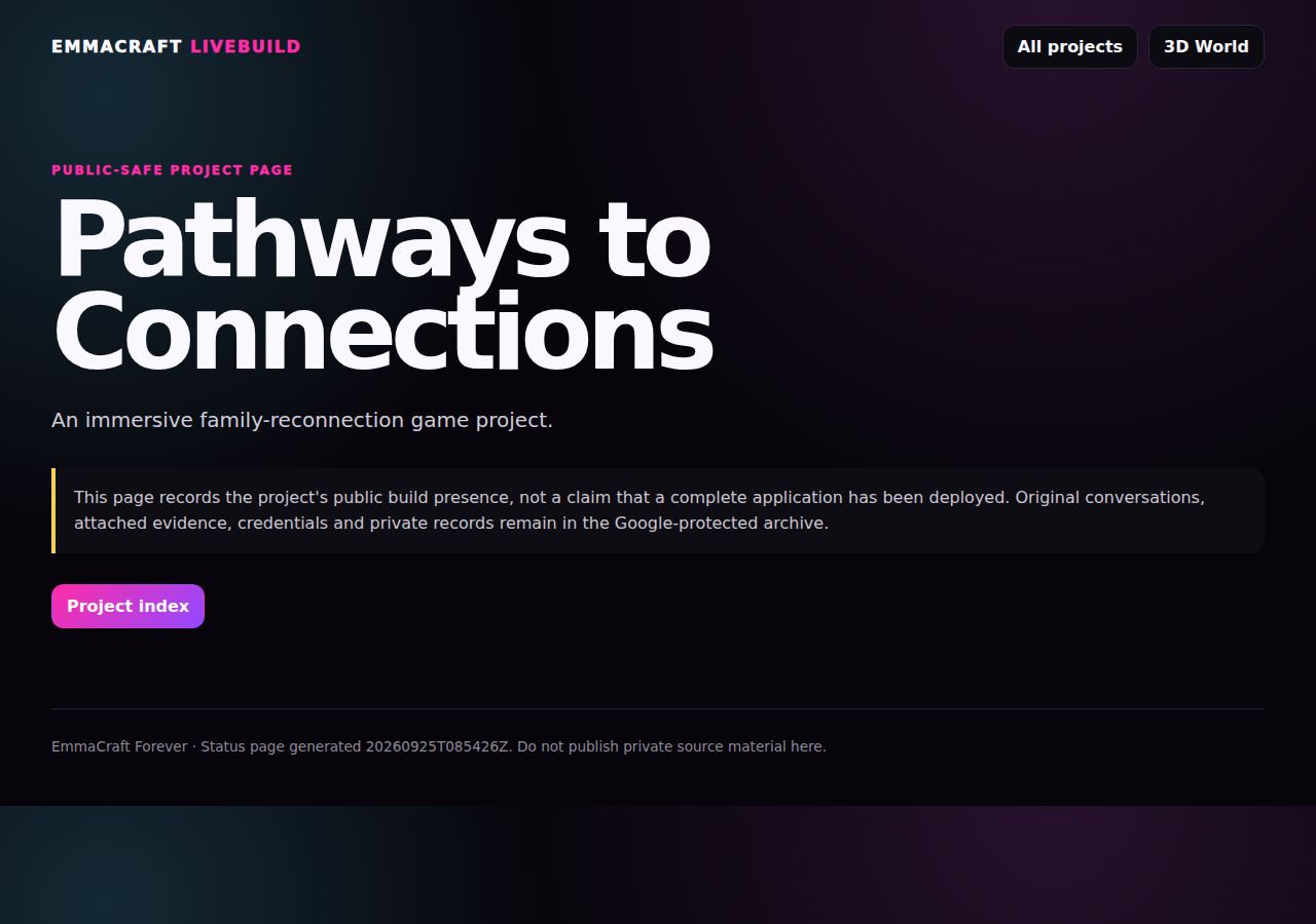 Pathways to Connections showcase